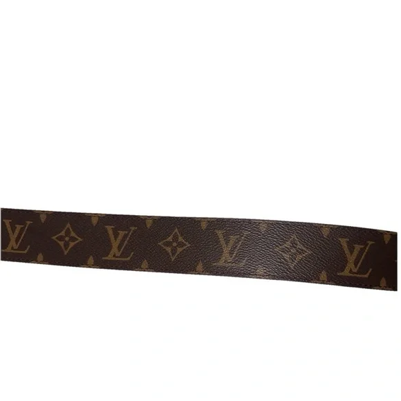 Louis Vuitton Initials 40mm Reversible Belt Monogram/Brown Size 95 (38) M0323 - Picture 4 of 6